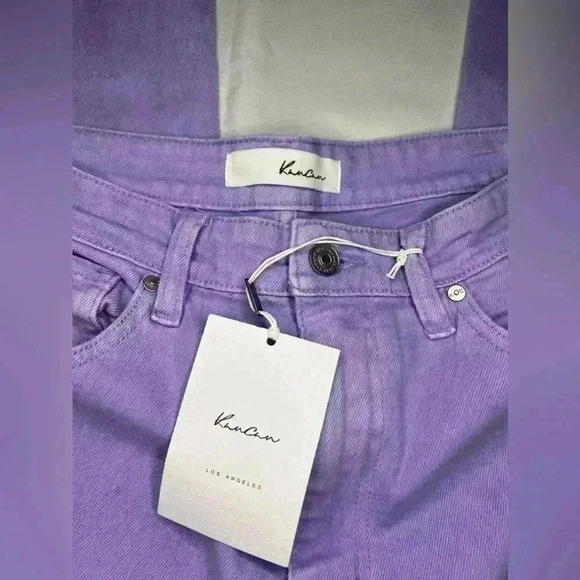 Kancan Zandria Ultra High Rise 90’s Straight Leg Jean size 6/28 in Lavender - Picture 6 of 12